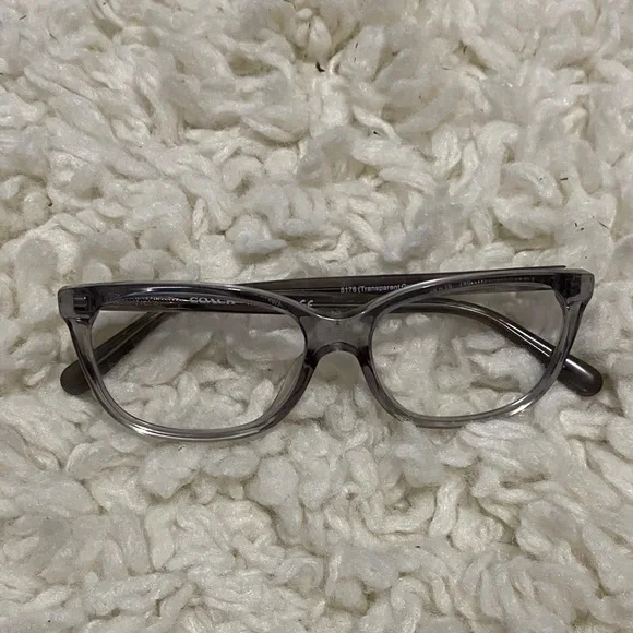 Coach 5176 transparent grey prescription glasses HC 6139U T - Picture 1 of 16